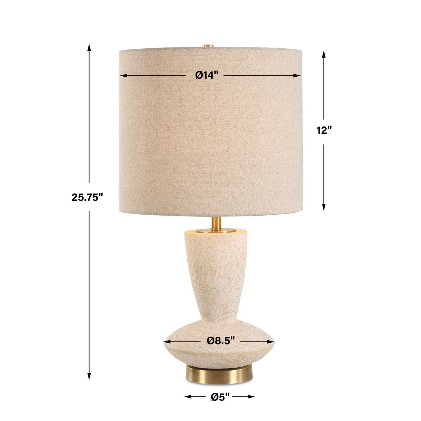 Doreyn - Table Lamp - Ivory