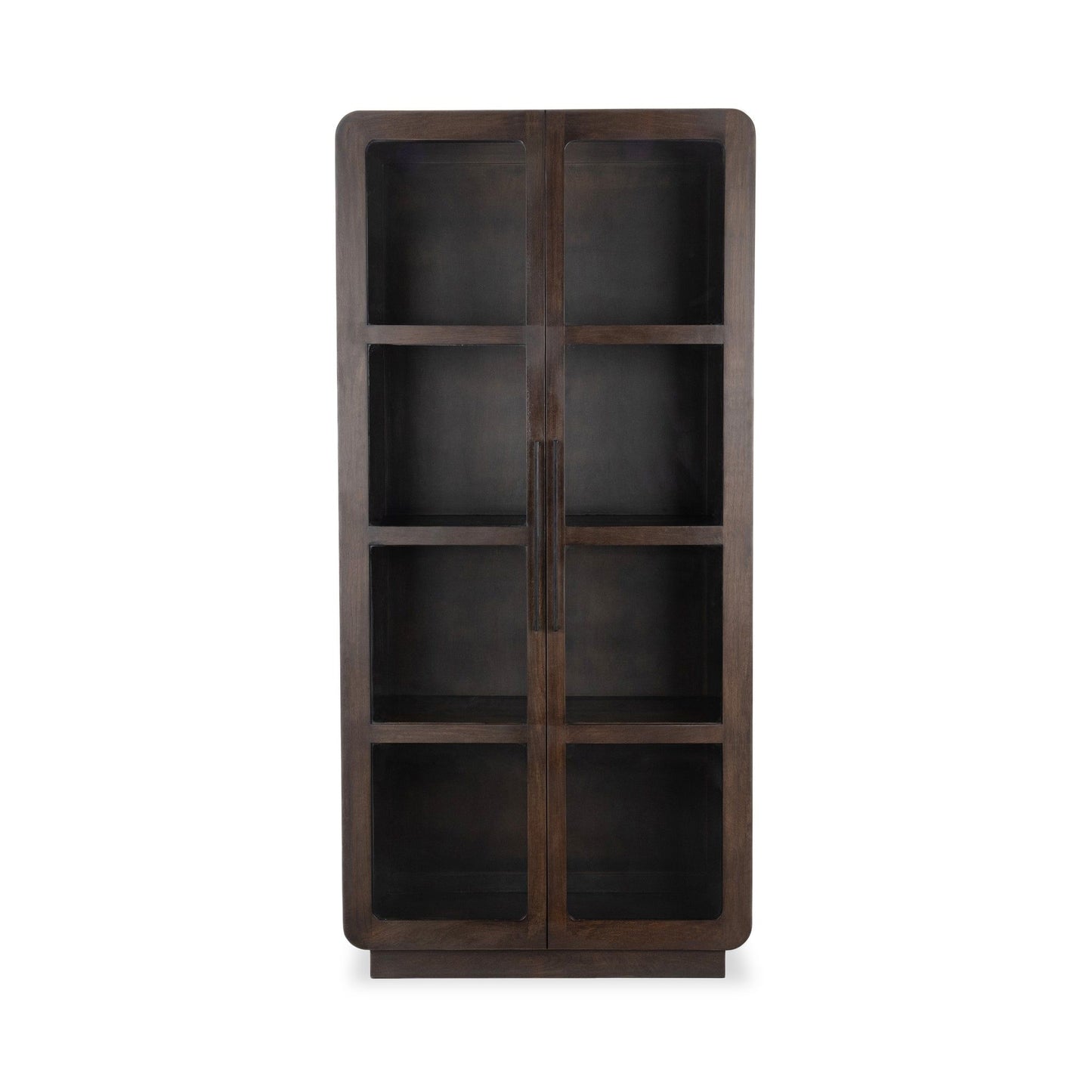 Rogers - Solid Wood Tall Cabinet - Dark Brown