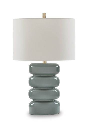 Clayard - Ceramic Table Lamp - Gray Blue