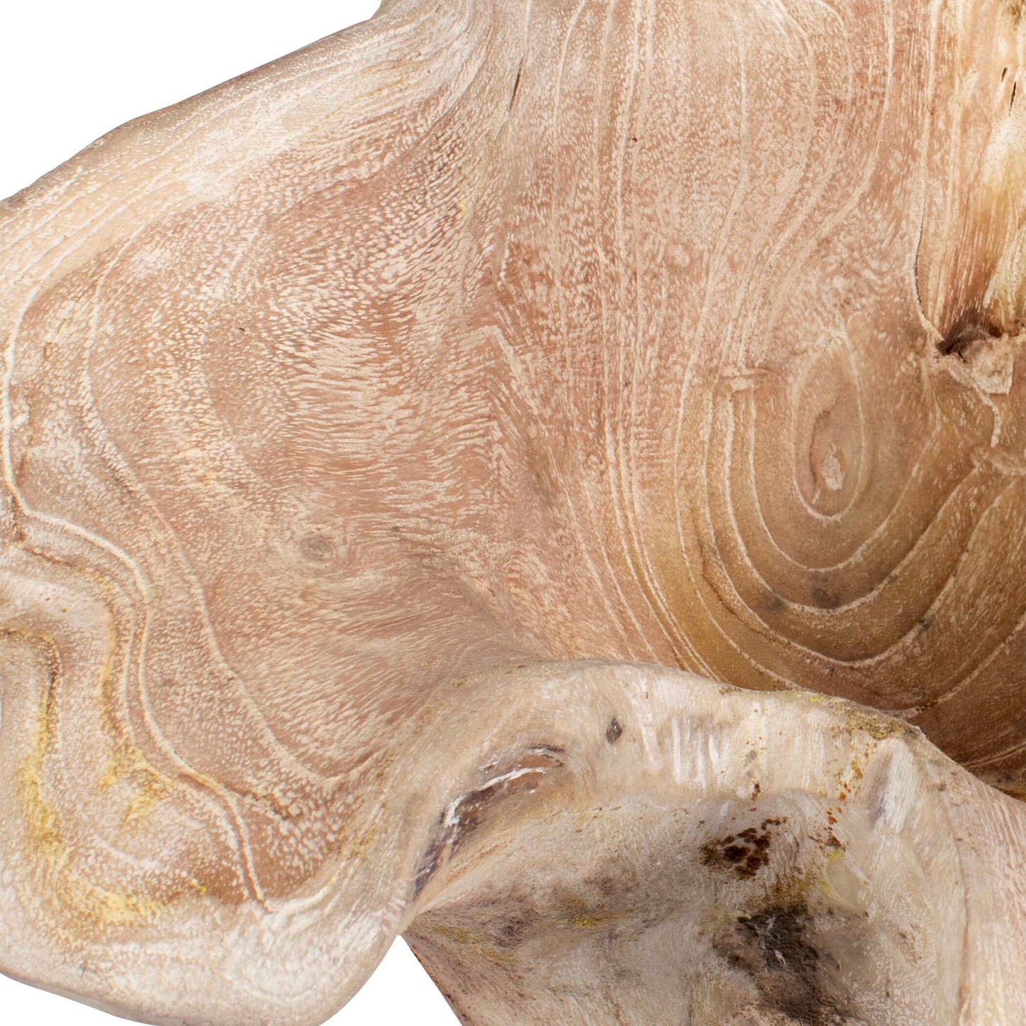 Teak Flow - Outdoor Bowl - White Wash