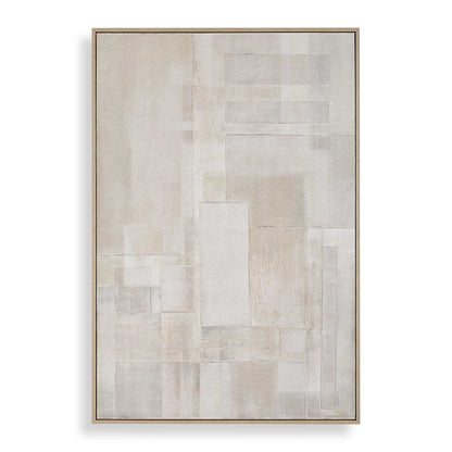 Erase - Canvas Abstract Art - Gray