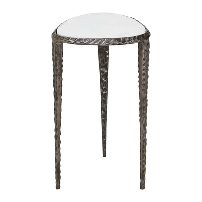 Arnold - Marble Accent Table - Bronze,White