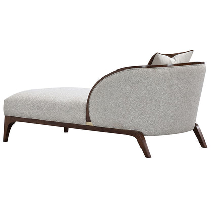 Houston - Chaise - Pebble / Walnut