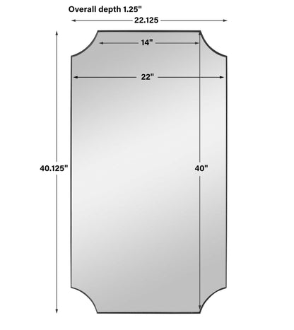 Lennox - Scalloped Corner Mirror