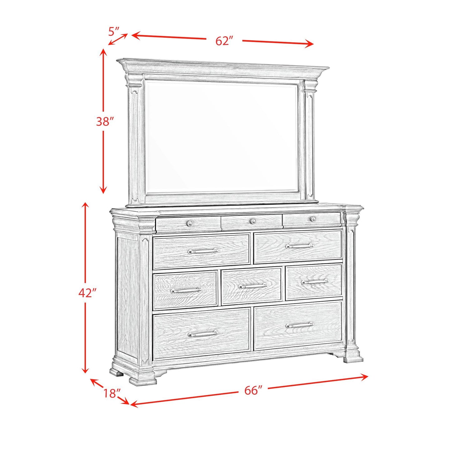 Kings Court - Storage Bedroom Set