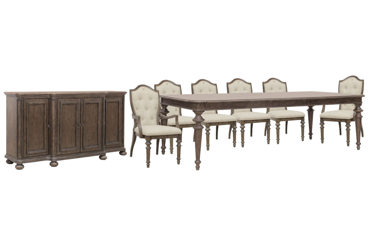 Saddle Creek - Extendable Leg Dining Table Set