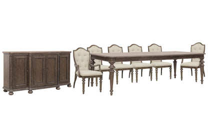 Saddle Creek - Extendable Leg Dining Table Set
