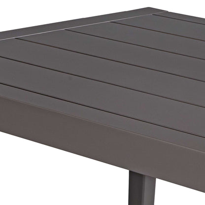 Polanco - Outdoor Aluminum Dining Table - Black