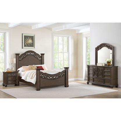 Brunswick - 2-Drawer Nightstand With USB - Mahogany