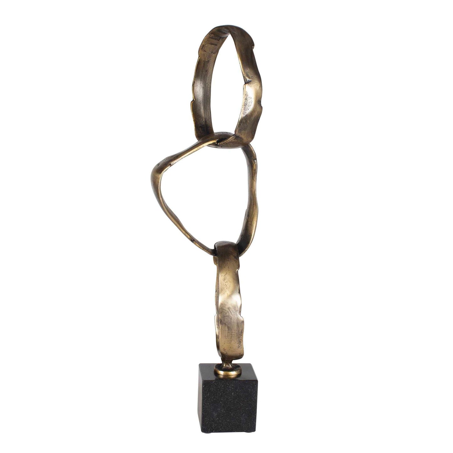 Loopform - Ring Sculpture - Black / Brass