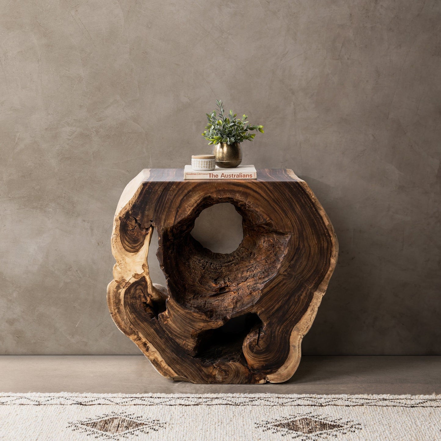 Adrynia - Console Table - Dark Brown