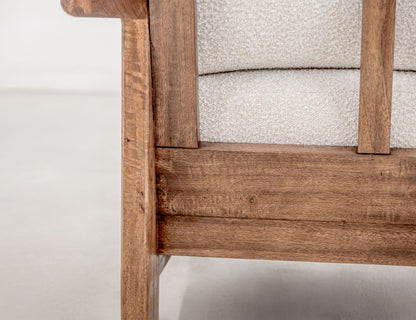 Duna - Sofa - White / Light Brown