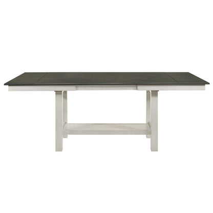 Brook Bay - Gathering Trestle Table Top - Textured White / Carbon Gray