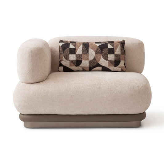 Bristol Point - LAF Chair - Fawn / Saddle Brown