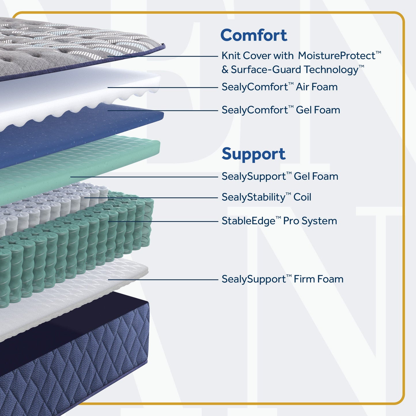 Golden Elegance - Park Plaza Firm Tight Top Mattress
