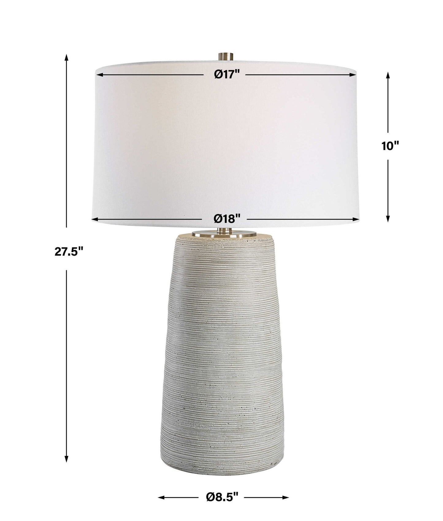 Mountainscape - Table Lamp - Silver
