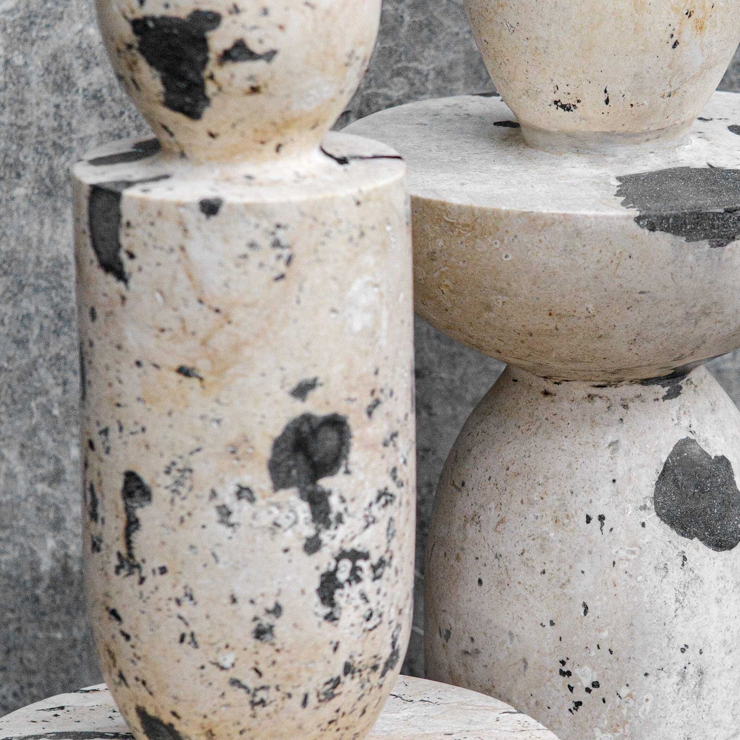 Nouveau - Tower Sculptures (Set of 2) - White