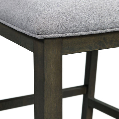 Amherst - Dining Side Chair With Fabric Cushion Side Stretcher (Set of 2) - Gray Finish