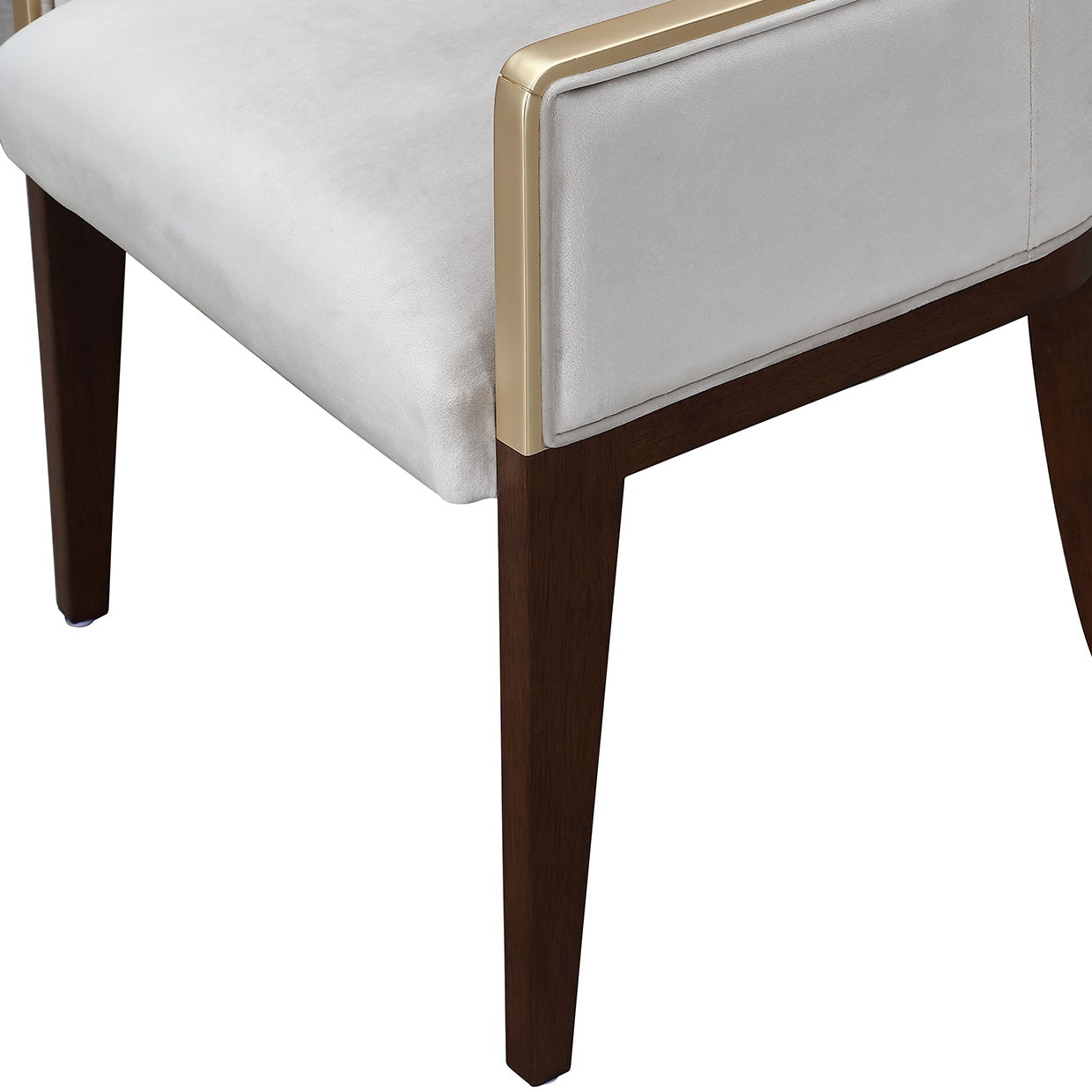 Houston - Dining Arm Chair - Porcini / Walnut