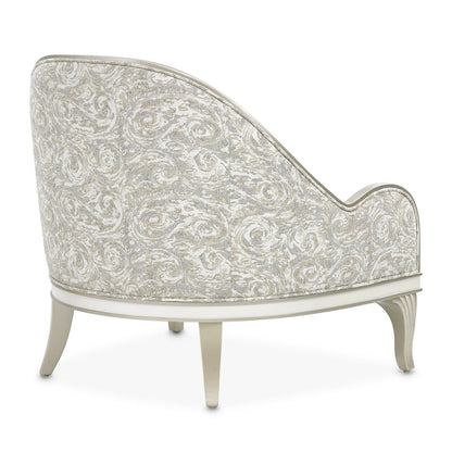 La Marisia - Chenille Accent Chair - Tranquil / Light Champagne