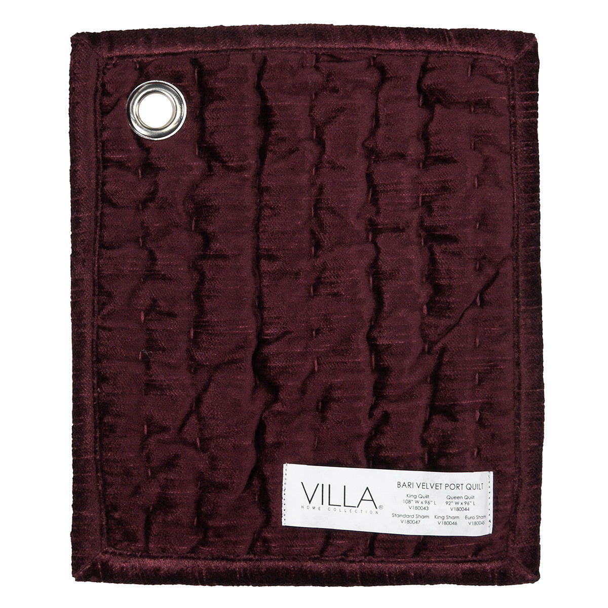 Bari - Velvet Quilt - Port