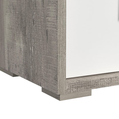 San Matteo - 2-Drawer Nightstand With USB - Gray