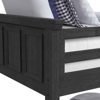 Hampton Kids - Bunk With Staircase And Trundle Bedroom Set