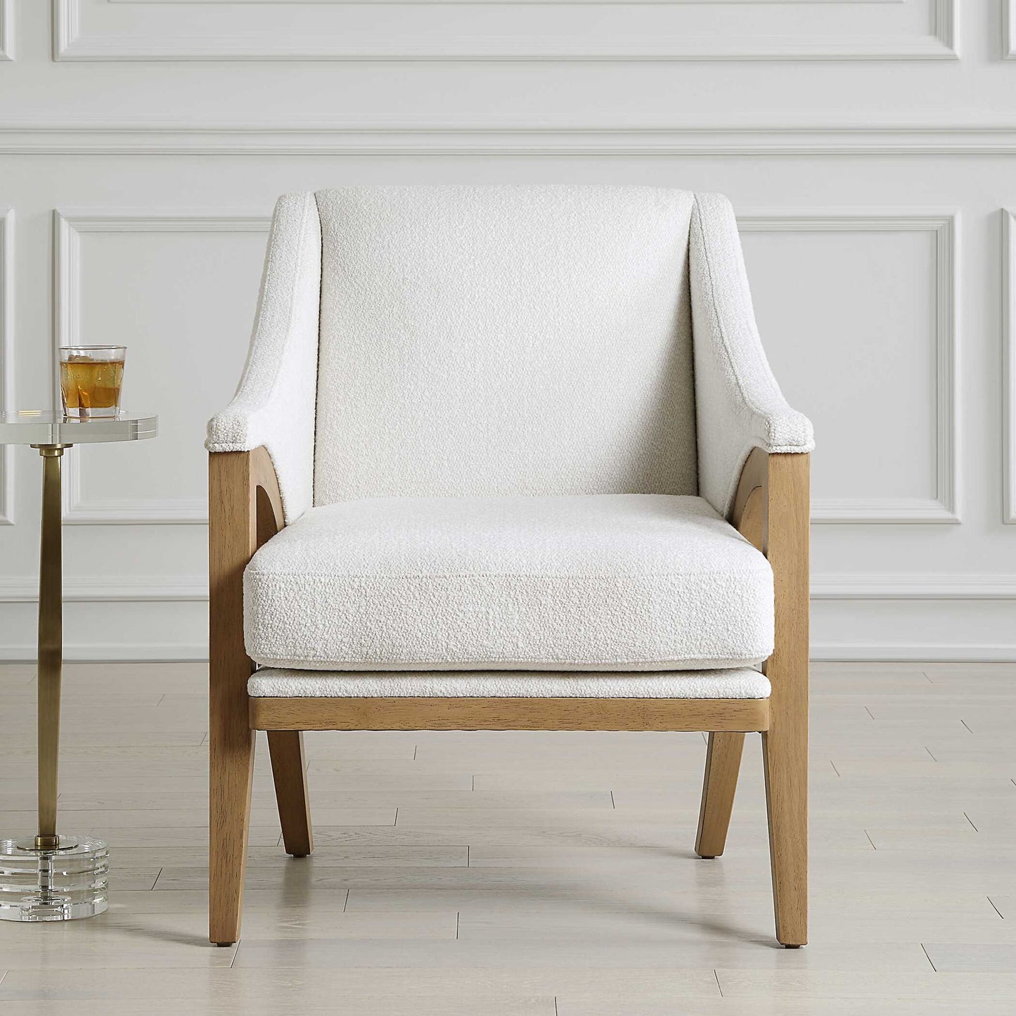 Evolve - Fabric Accent Chair - White