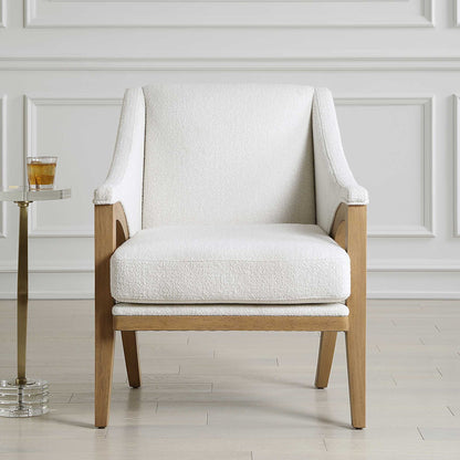 Evolve - Fabric Accent Chair - White