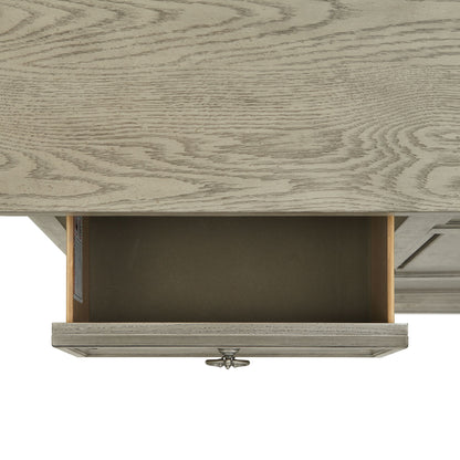 Whit-Ash - 5-Drawer Door Chest - Light Gray