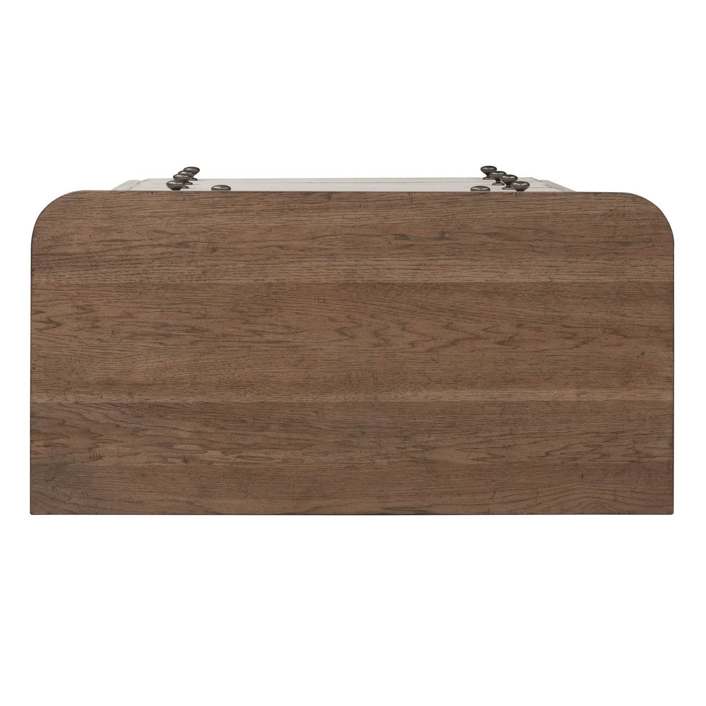 Farmhouse Reimagined - 5 Drawer Chest - Antique White / Chestnut Tops