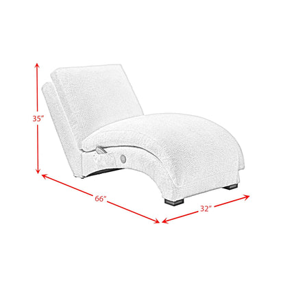 Nori - Chaise With Heat Massage, USBC, LED