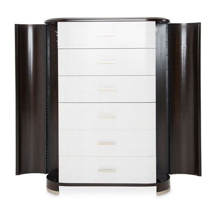 Paris Chic - 6-Drawer Chest - Espresso Brown