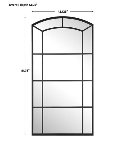Camber - Oversized Arch Mirror - Black