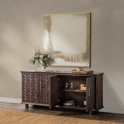 Shira - 4 Door Buffet - Kona Brown