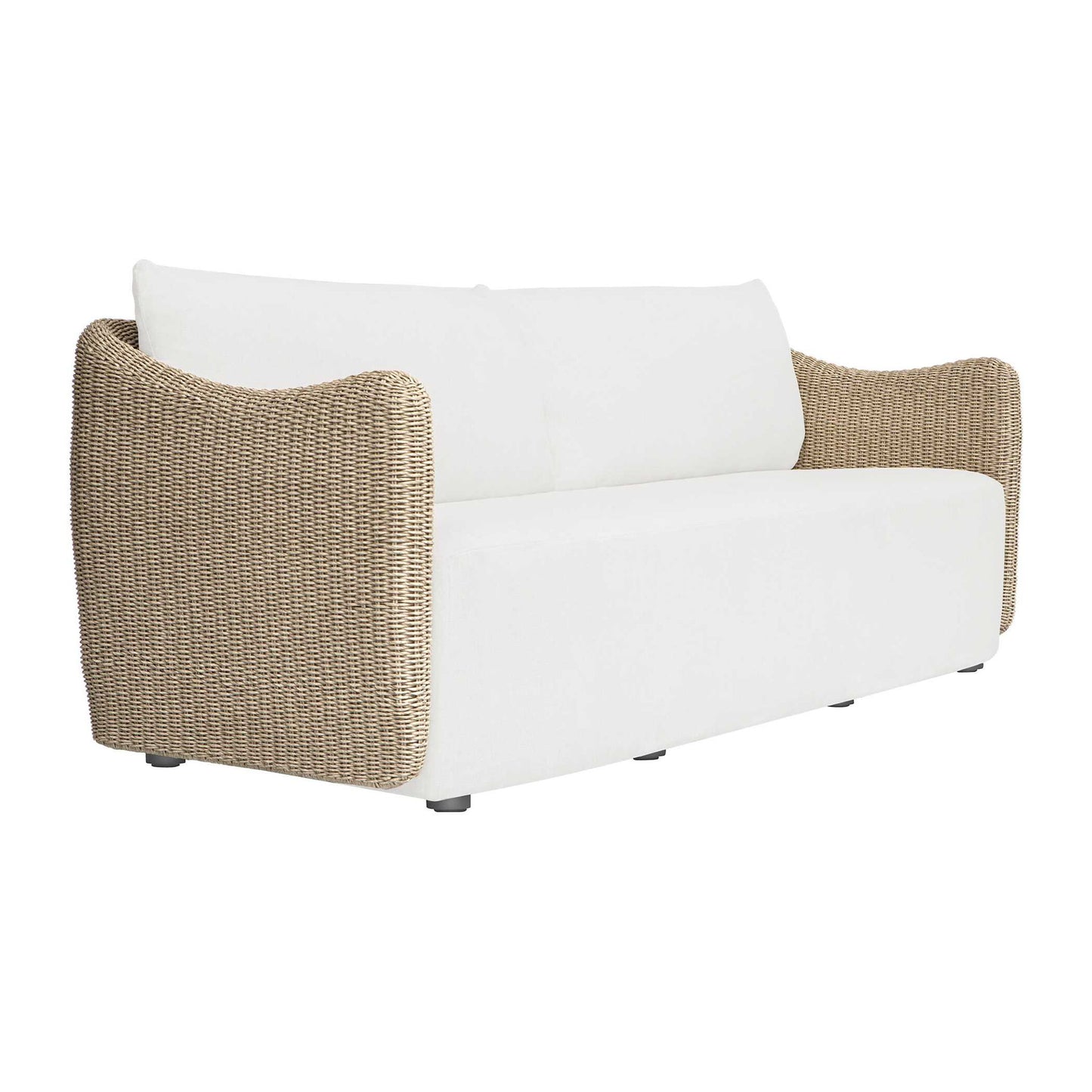 Sunset - Wicker Outdoor Sofa - Oatmeal / Oyster White
