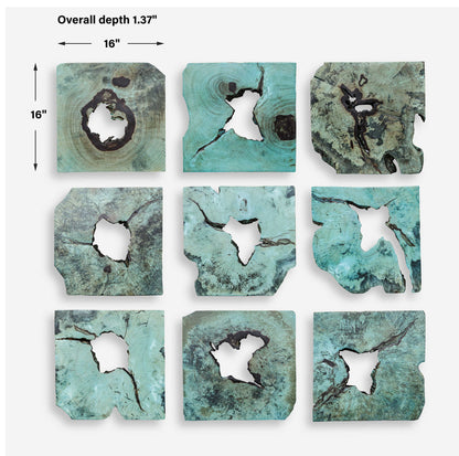 Bahati - Wood Wall Art (Set of 9)