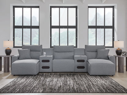 Modmax II - Reclining Sectional - Salt And Pepper