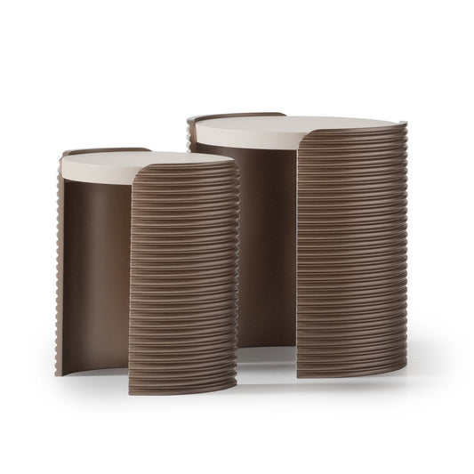 Mod Dream - Nesting Tables (Set of 2) - Rich Champagne