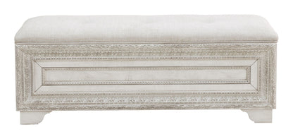 Camila - Storage Bed Bench - Creamy White