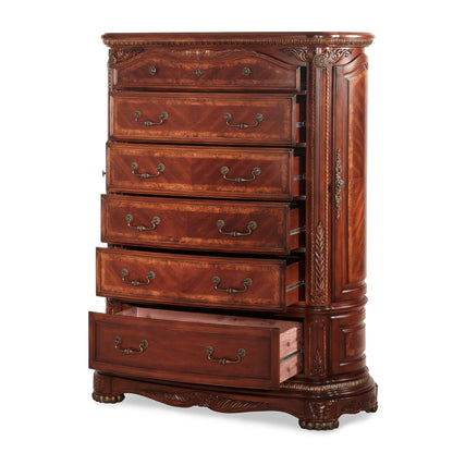 Cortina - 6-Drawer Chest - Honey Walnut