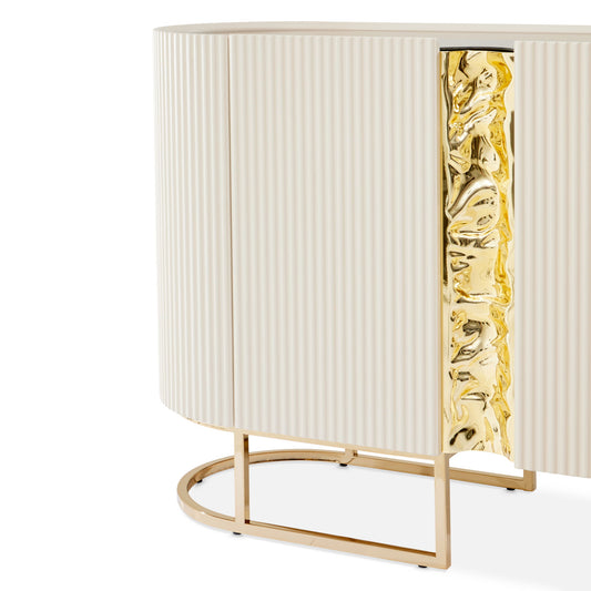 Lisbon - Console Table - Silken Matte Cream