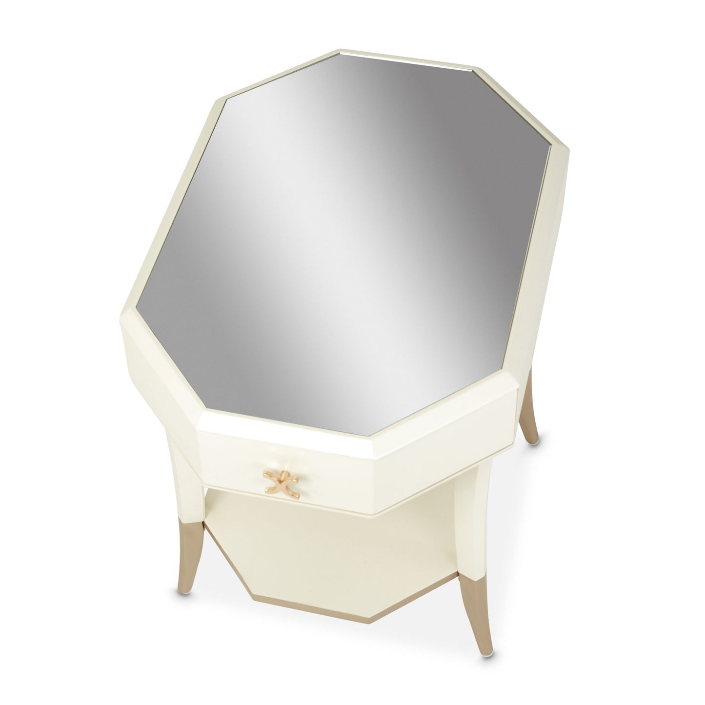 La Rachelle - Octagonal End Table - Champagne