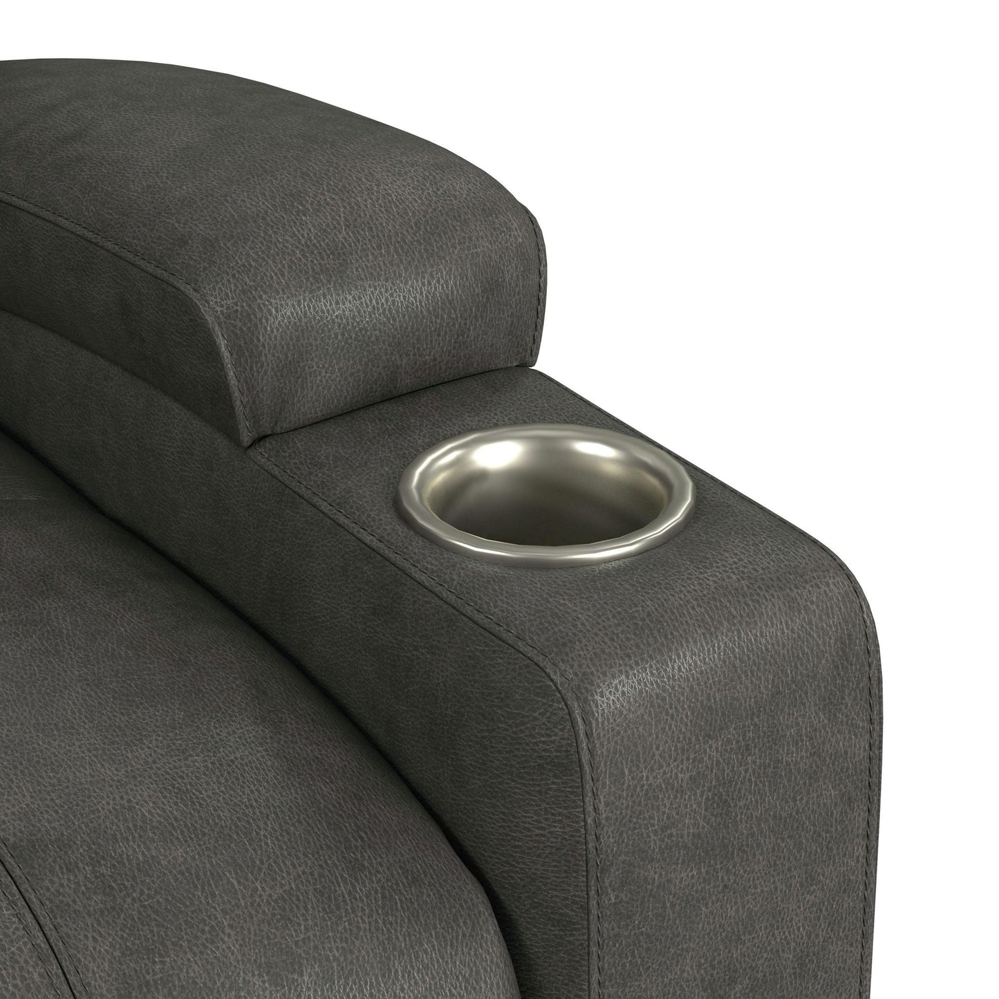 Kenmore - P1 Lift Chair With Heat Massage - Simba Dark Gray