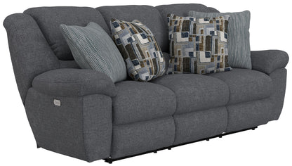 Trifecta - Sofa With 3 Recliners and Drop Down Table