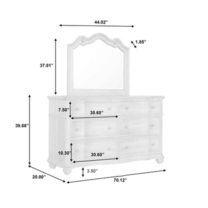 Weston Hills - Dresser Mirror - Flax Seed