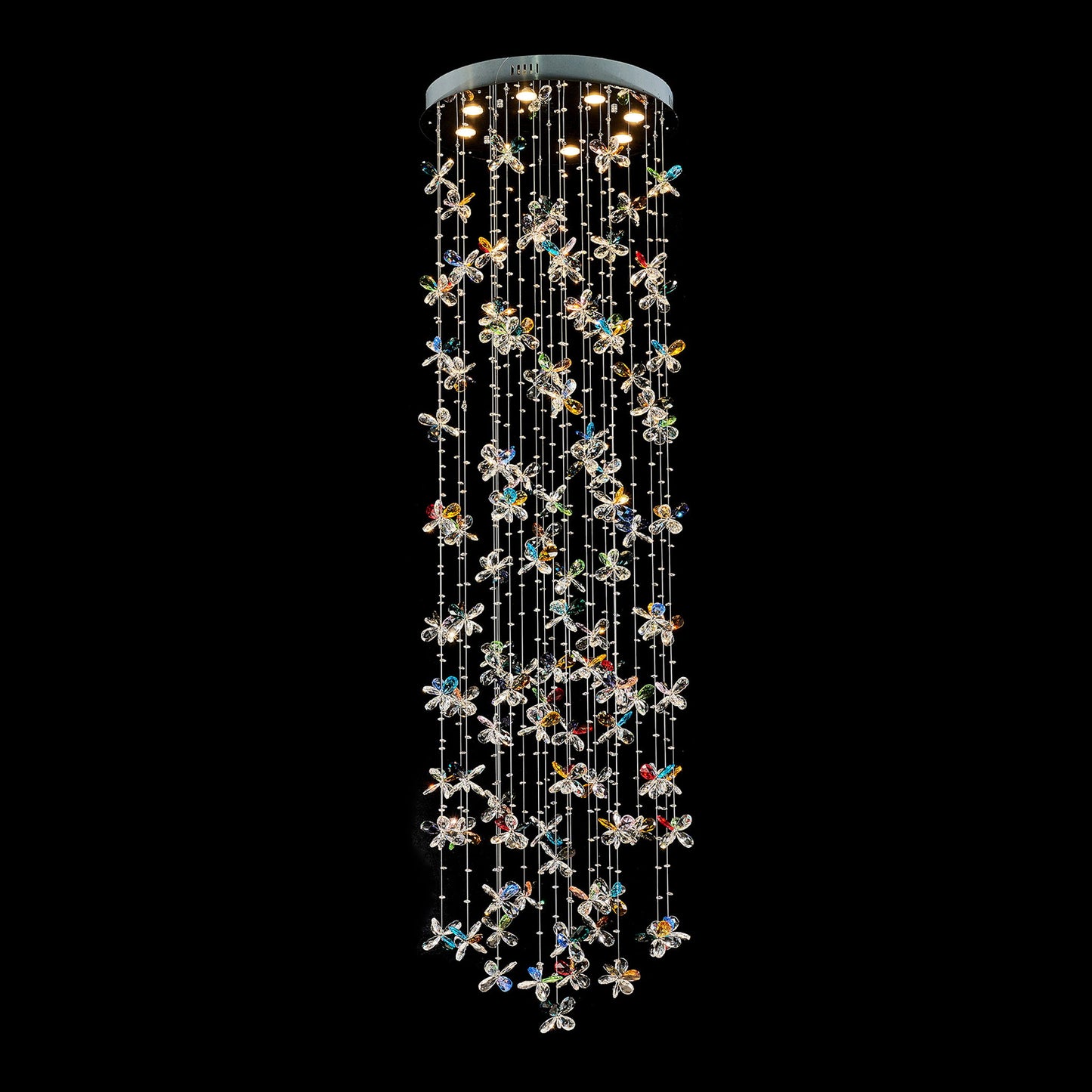 Michael Amini Lighting - Wings Of Color Crystal LED Chandelier - Clear