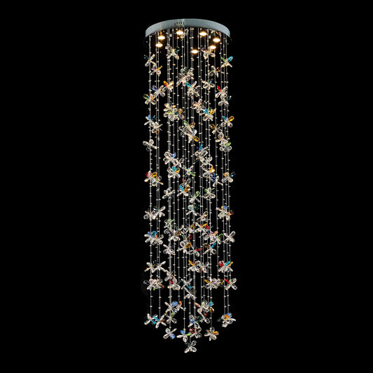Michael Amini Lighting - Wings Of Color Crystal LED Chandelier - Clear