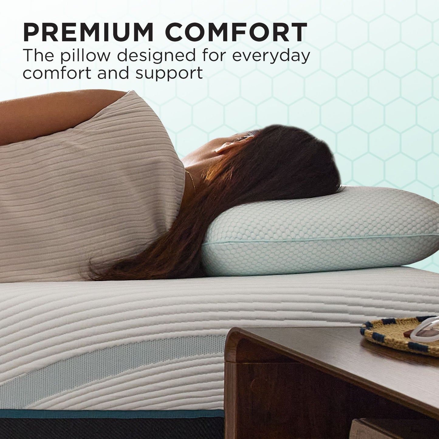 Pillows - Tempur-Pedic Everyday Comfort Pillow - White