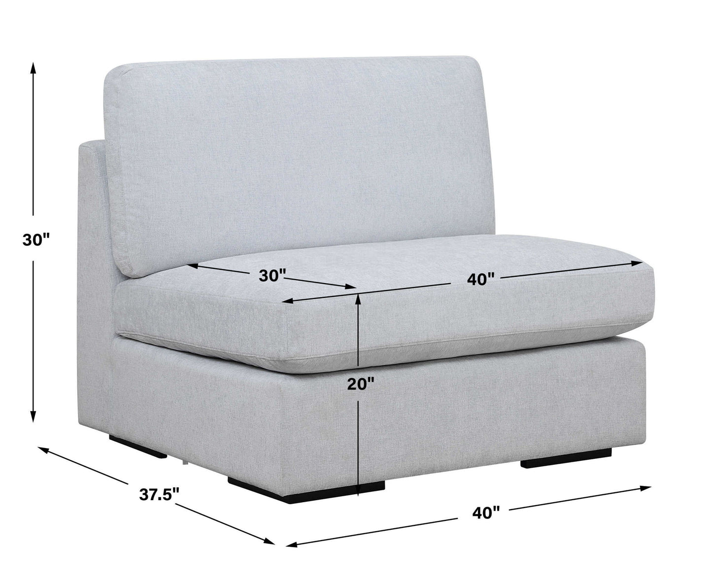 Refuge - Armless Sofa